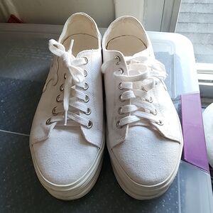 Celine Jane low lace-up Classic White Canvas Sneakers